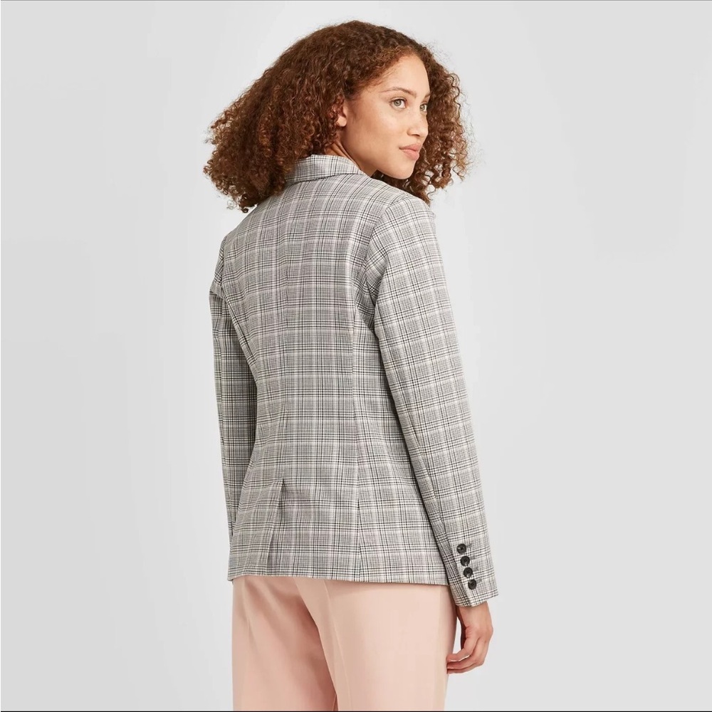 a new day Gray Plaid Blazer - Picture 3 of 8